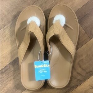 Sun & Sky Tan Men's Flip Flops
